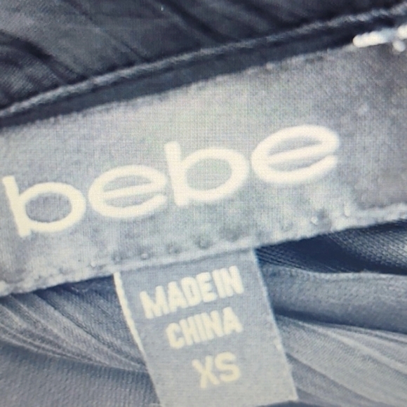 Bebe Sheer Peplum Blouse - Picture 5 of 8